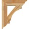 Ekena Millwork Merced Traditional Rough Sawn Bracket, Western Red Cedar, 6"W x 28"D x 32"H BKT06X28X32MRC01RWR - alternate 3